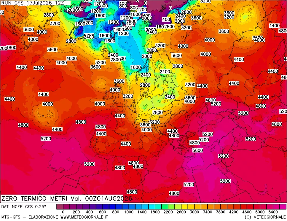 mappa Quota Zero Termico