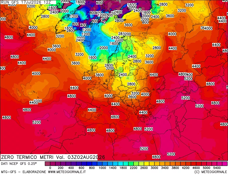 mappa Quota Zero Termico