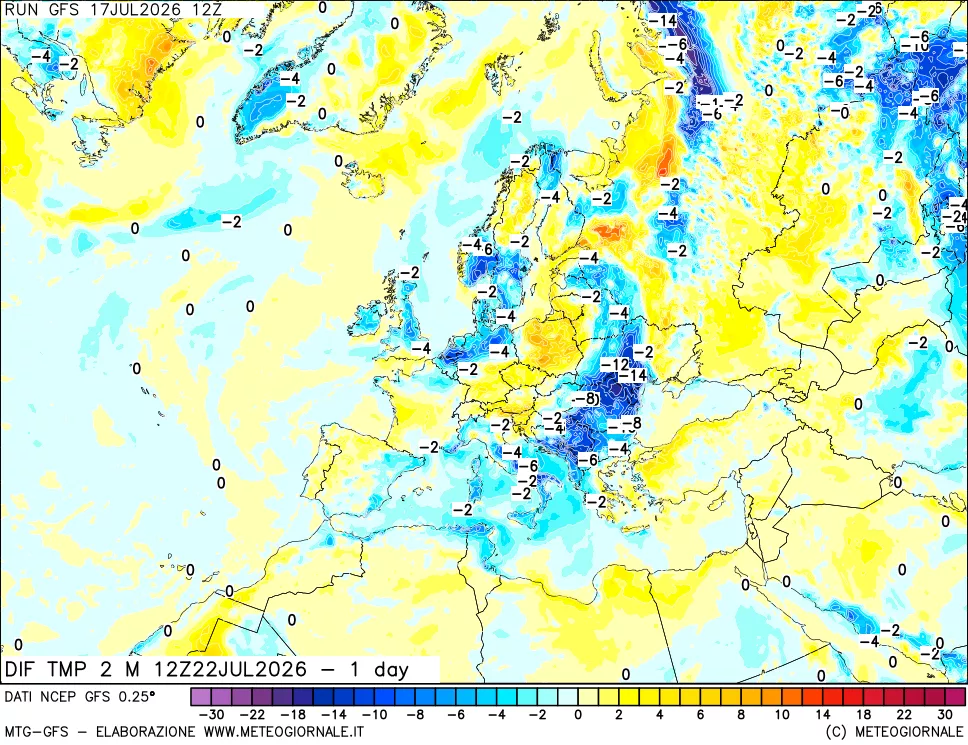 mappa Dif. Temp -24 ore