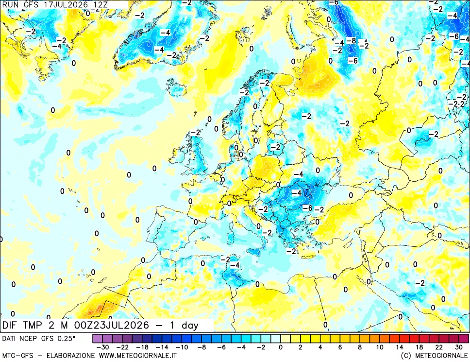 mappa Dif. Temp -24 ore