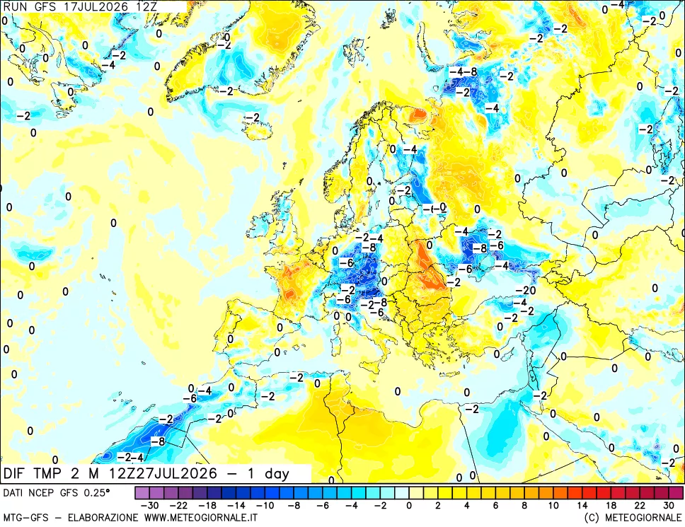 mappa Dif. Temp -24 ore