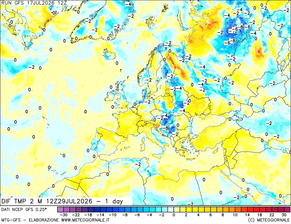 mappa Dif. Temp -24 ore