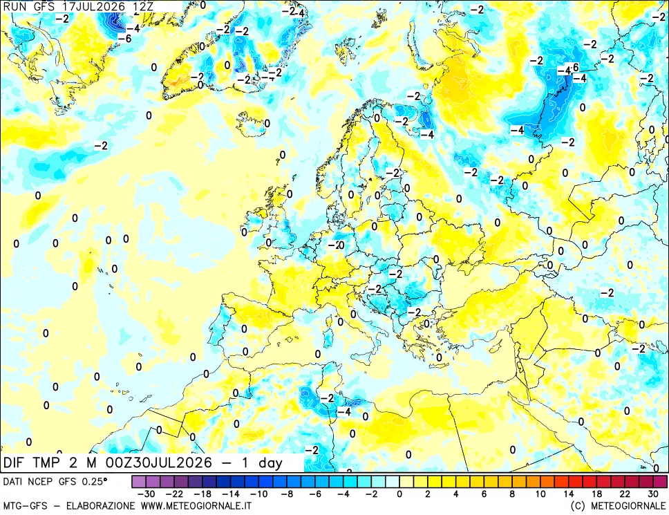 mappa Dif. Temp -24 ore