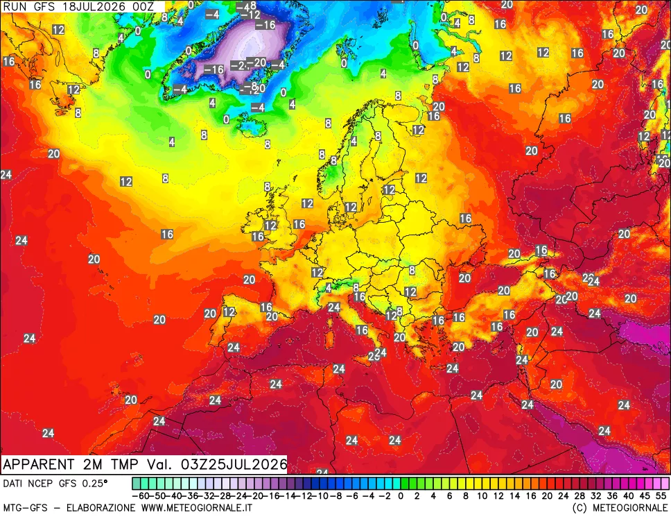 mappa Temp percepita