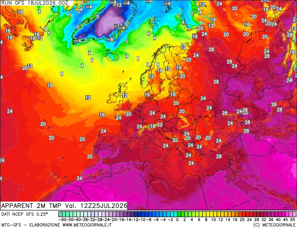 mappa Temp percepita