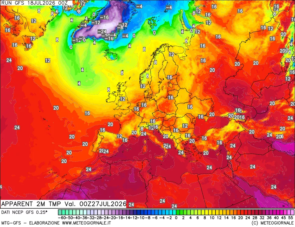 mappa Temp percepita