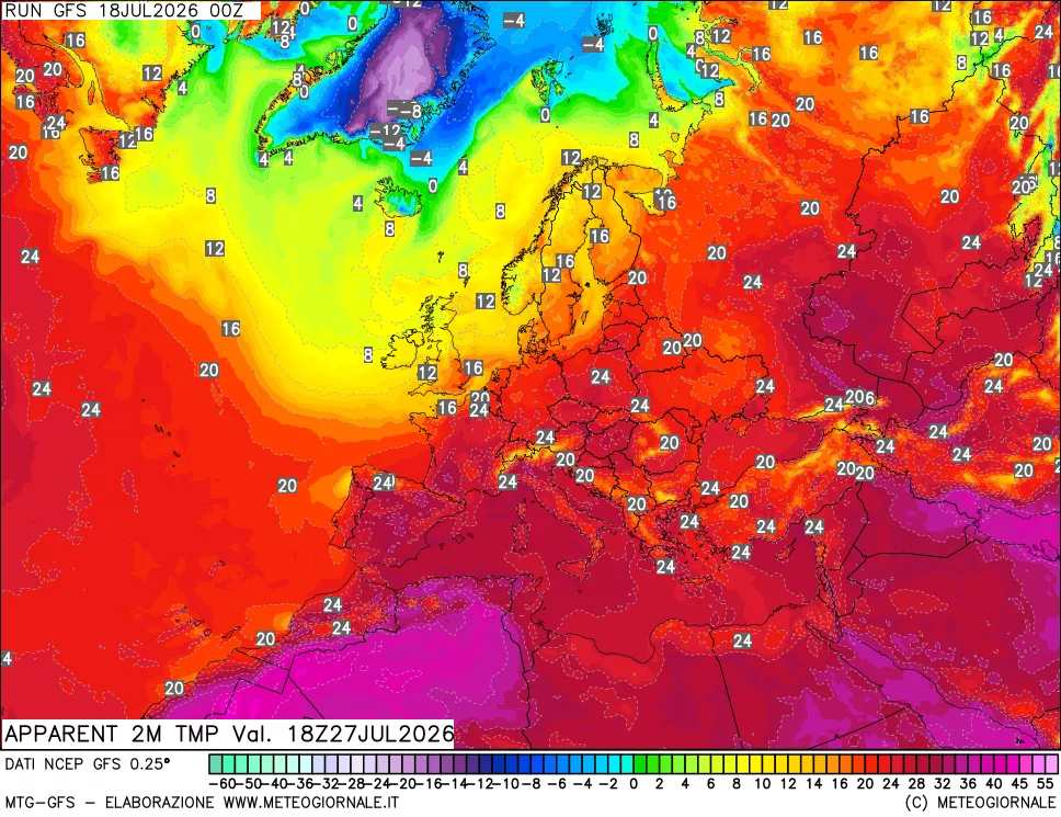 mappa Temp percepita