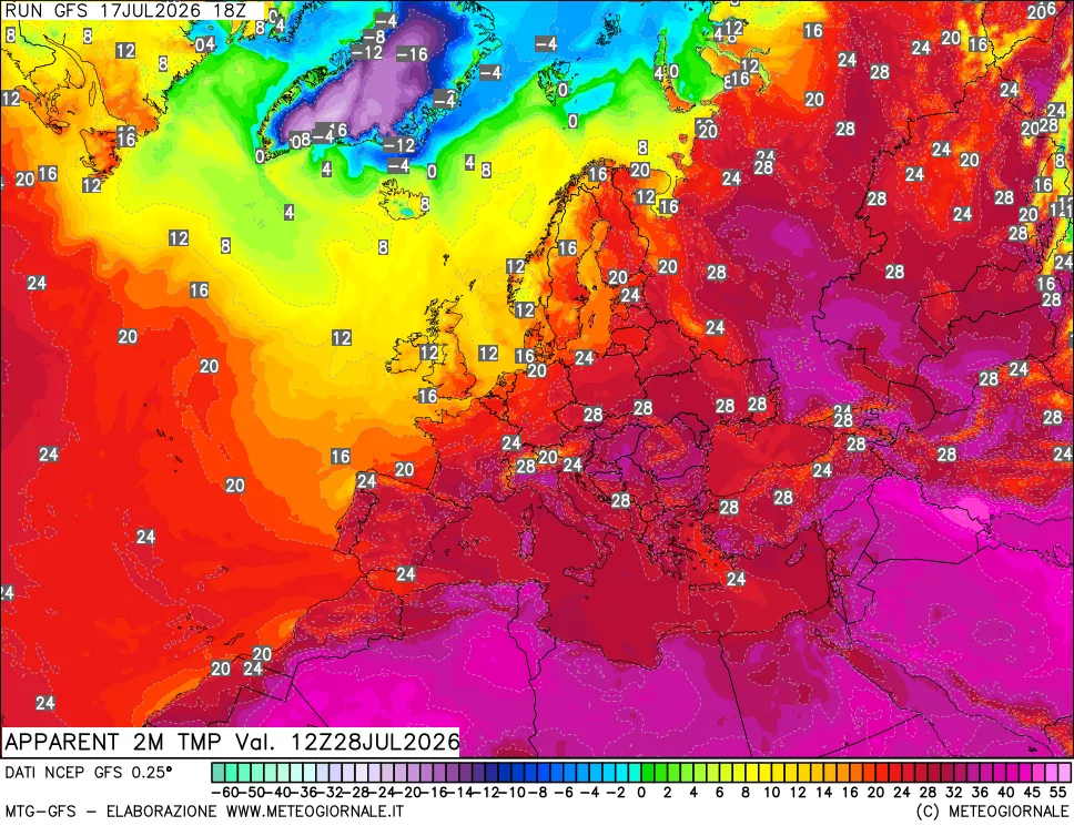 mappa Temp percepita