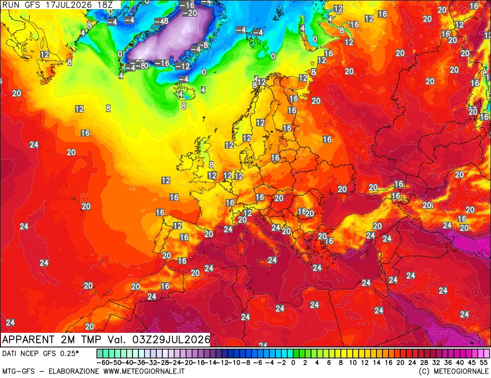 mappa Temp percepita