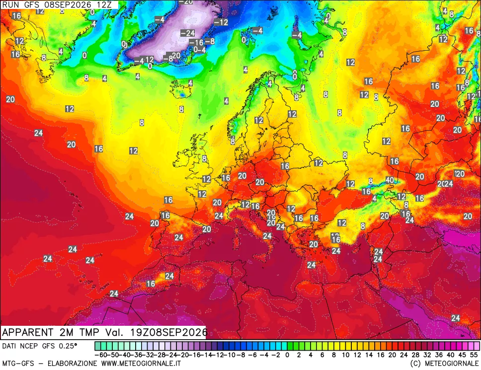mappa Temp percepita
