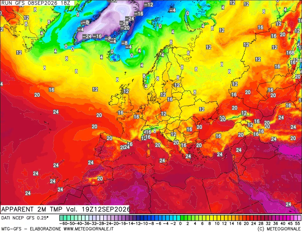 mappa Temp percepita