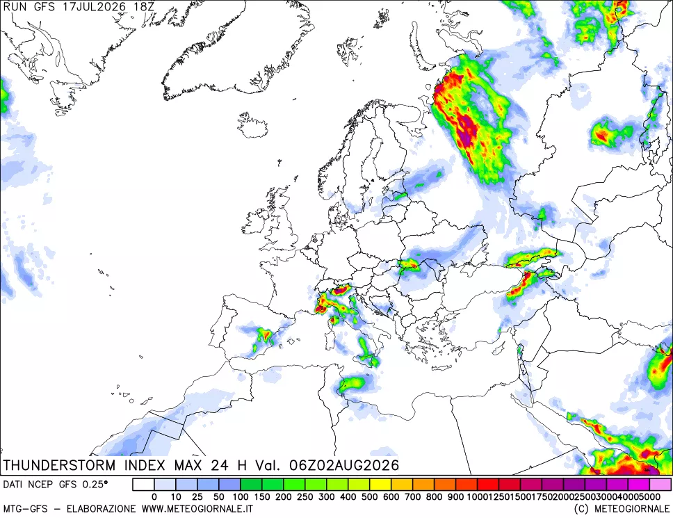 mappa TSI Max 24 ore
