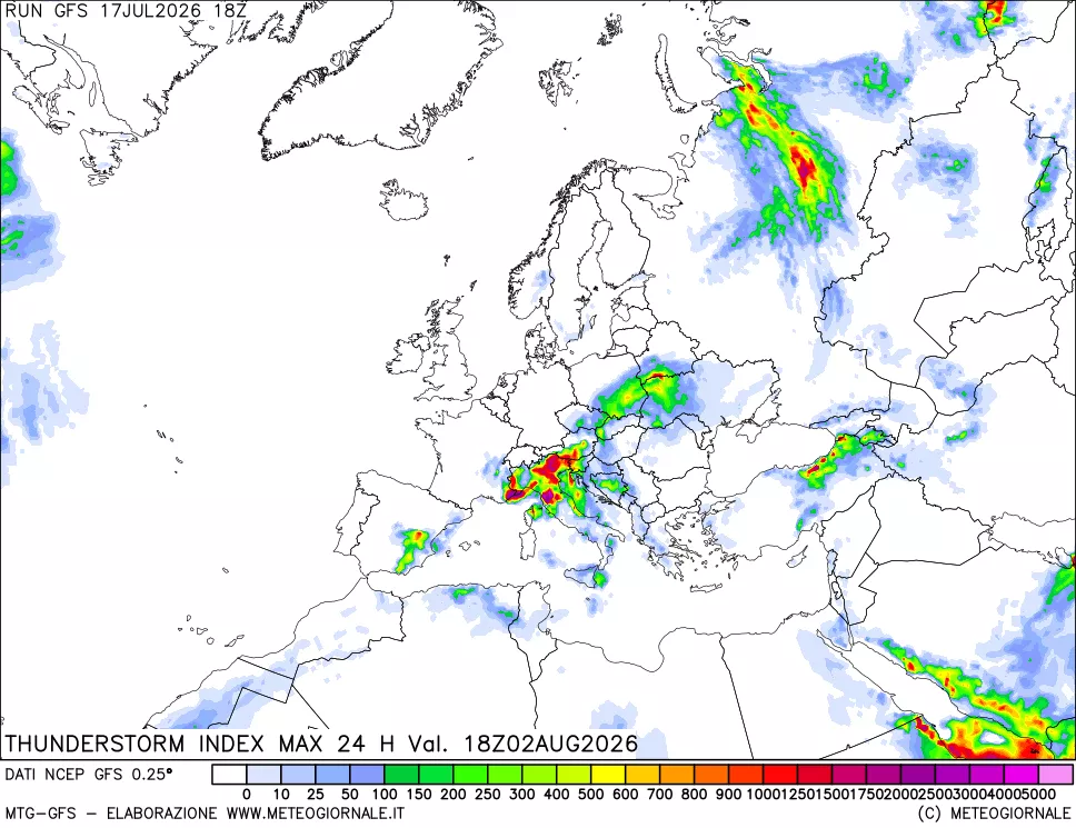 mappa TSI Max 24 ore