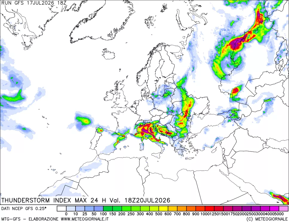 mappa TSI Max 24 ore