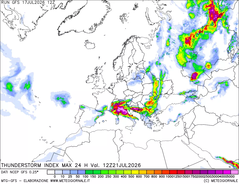 mappa TSI Max 24 ore