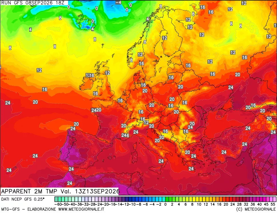 mappa Temp percepita