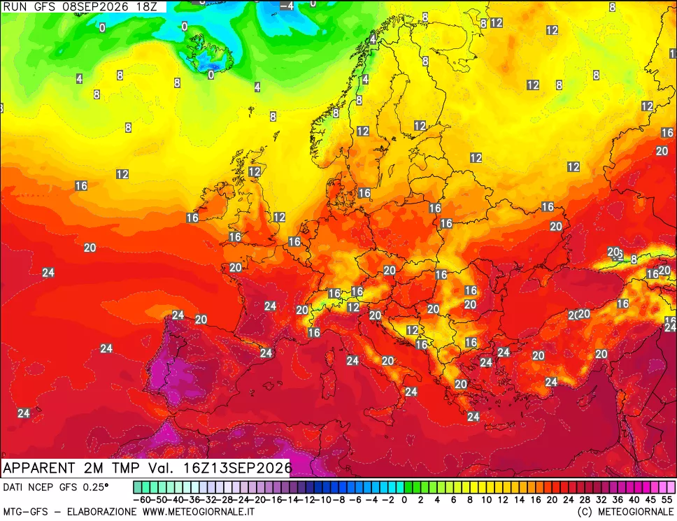 mappa Temp percepita
