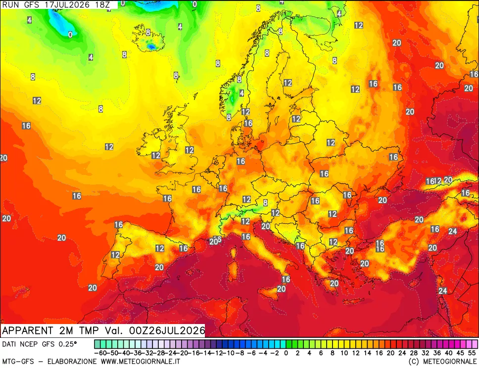 mappa Temp percepita