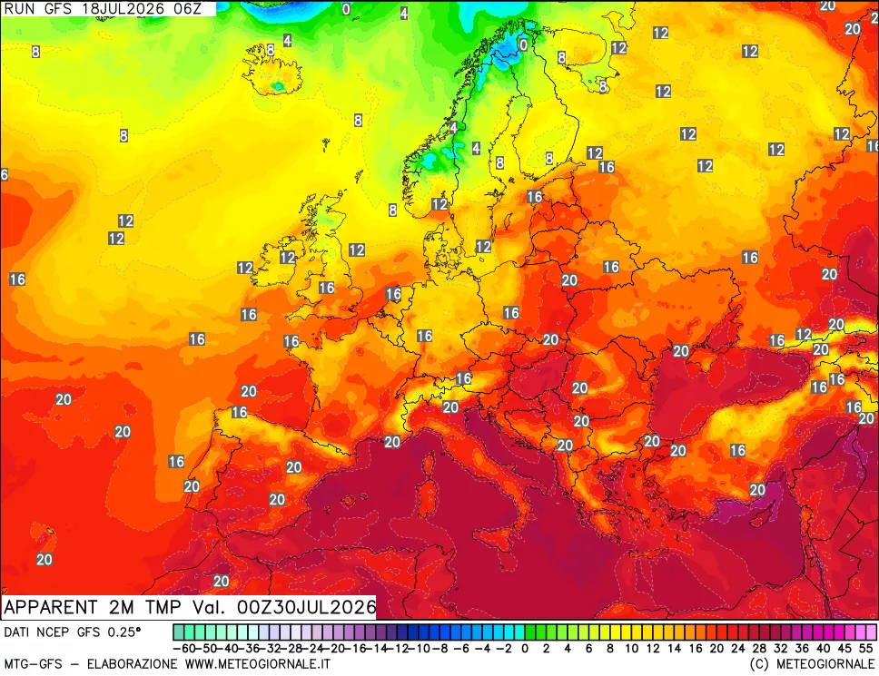 mappa Temp percepita