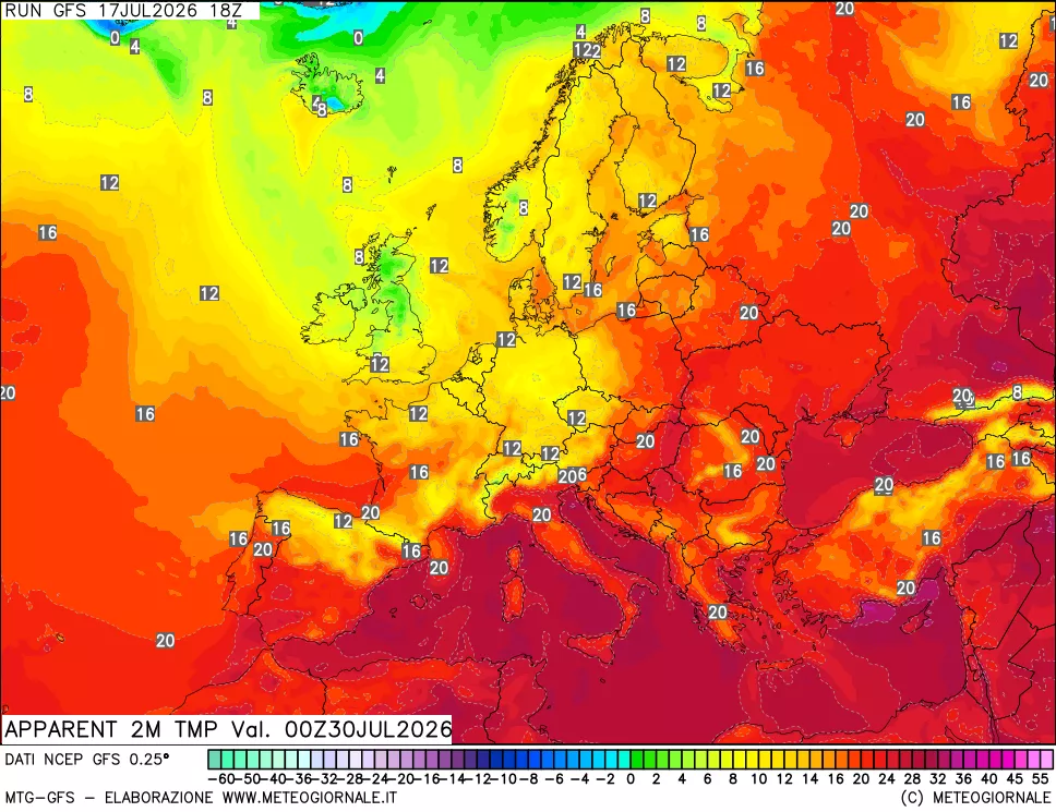 mappa Temp percepita