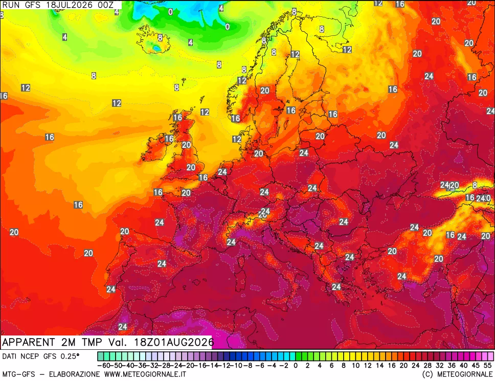 mappa Temp percepita