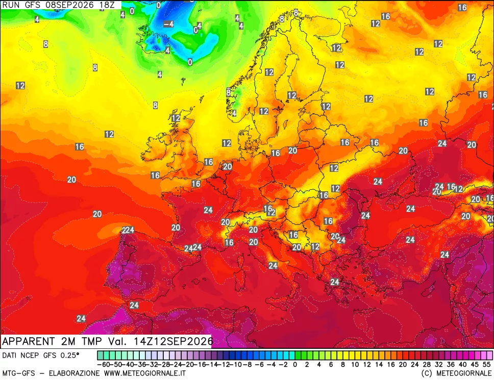 mappa Temp percepita