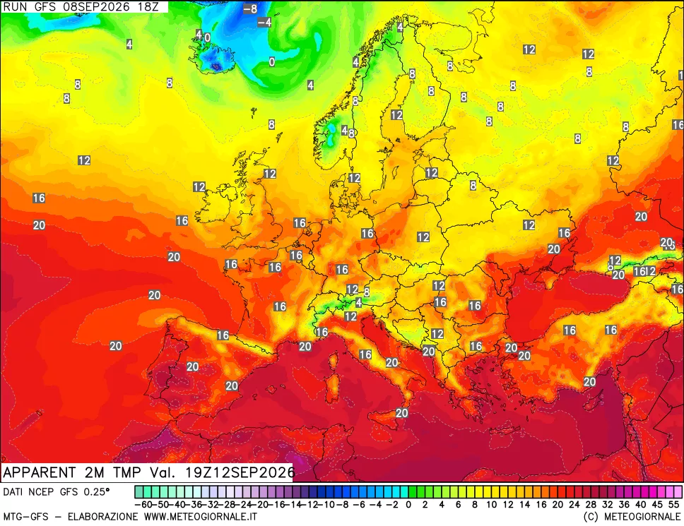 mappa Temp percepita