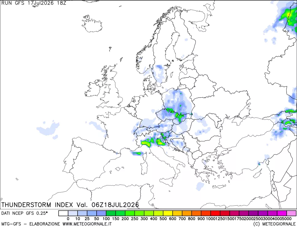 mappa Indice Temporali (TSI)