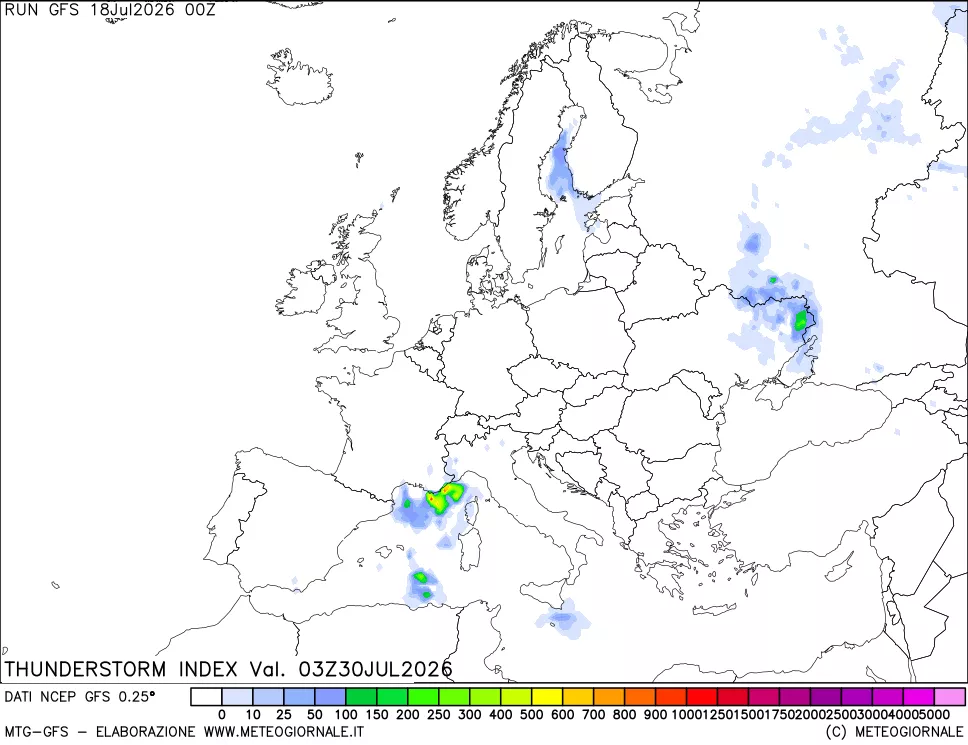 mappa Indice Temporali (TSI)