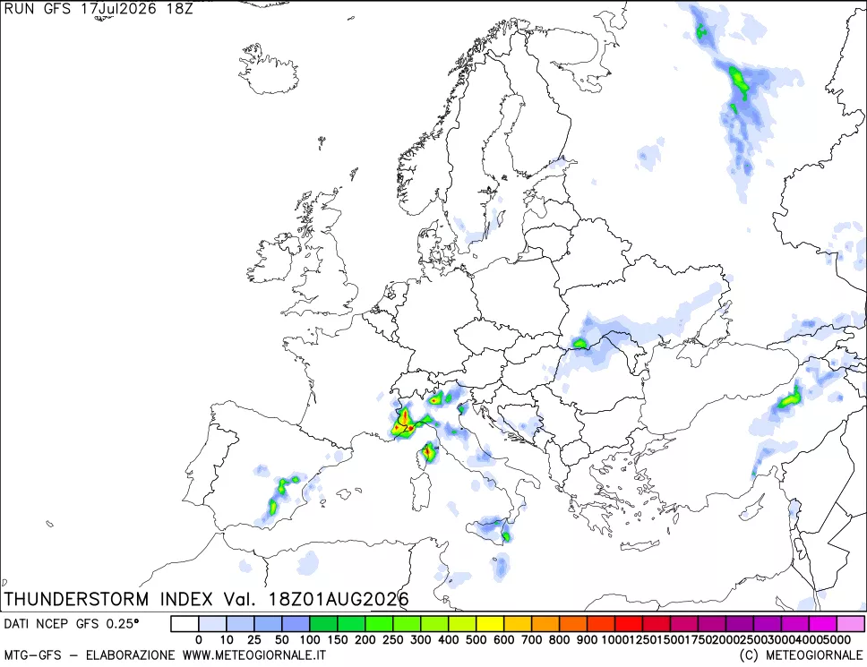 mappa Indice Temporali (TSI)