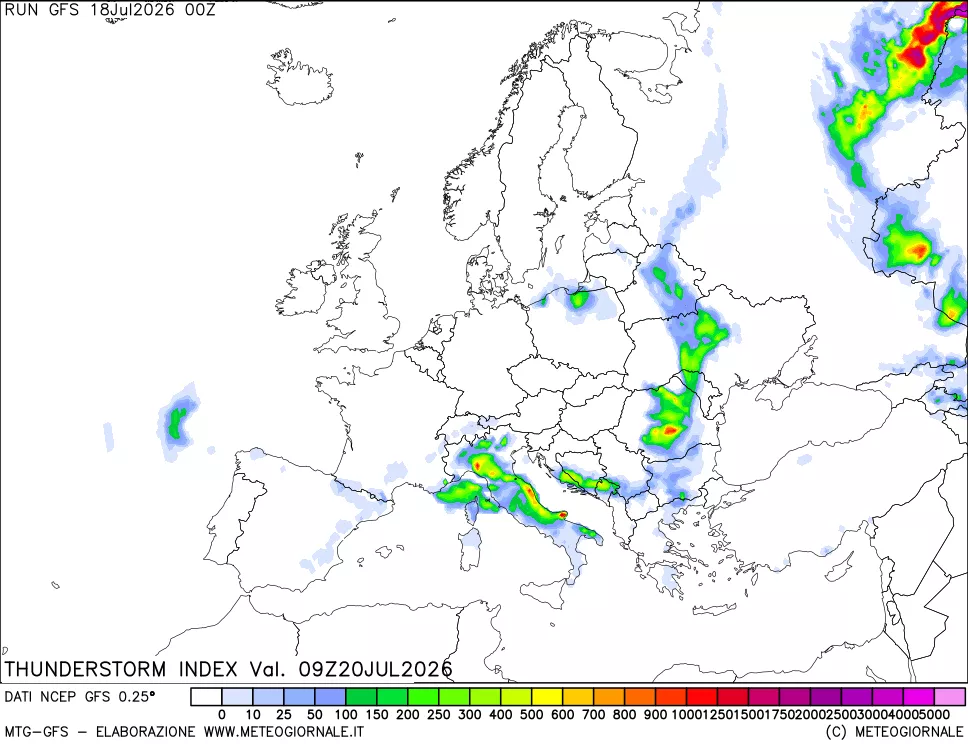 mappa Indice Temporali (TSI)