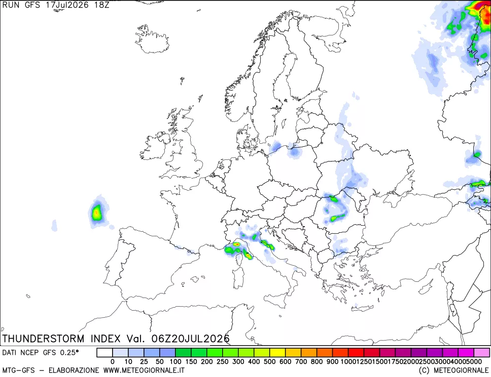 mappa Indice Temporali (TSI)