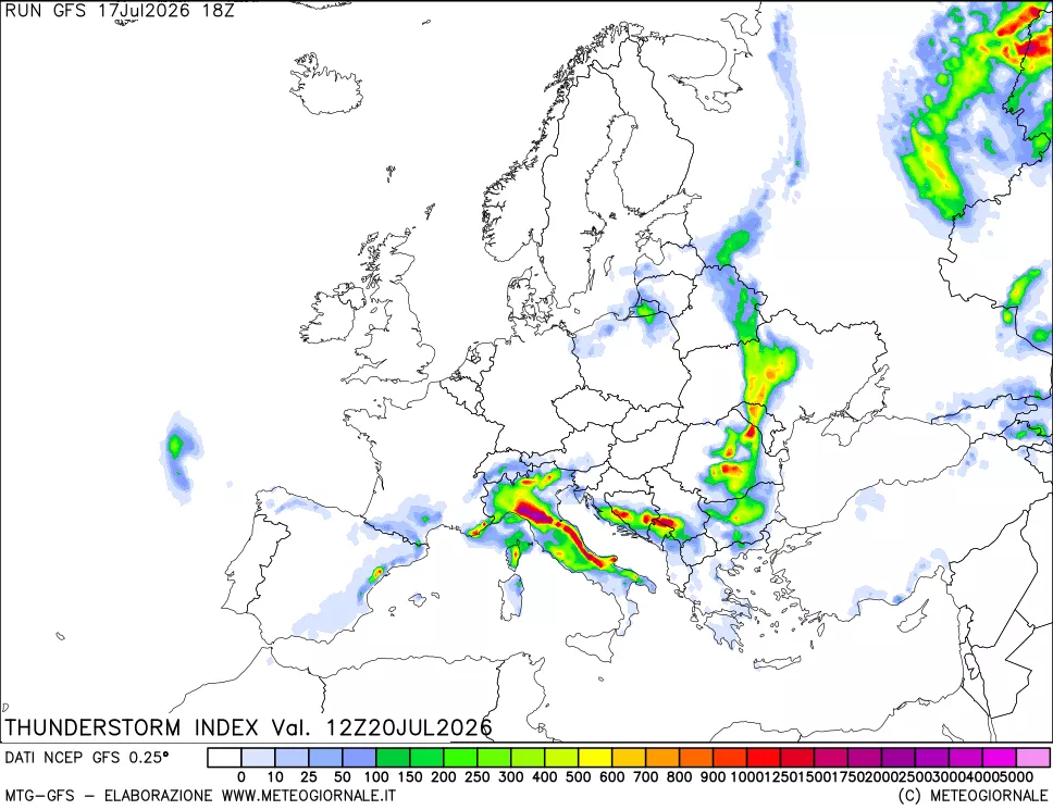 mappa Indice Temporali (TSI)