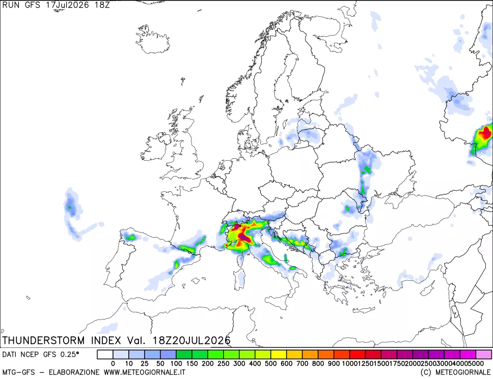 mappa Indice Temporali (TSI)