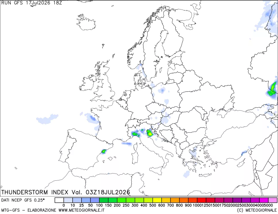 mappa Indice Temporali (TSI)