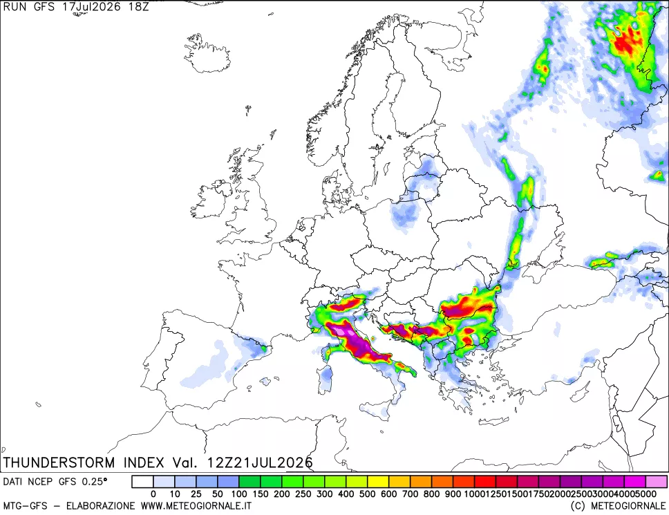 mappa Indice Temporali (TSI)