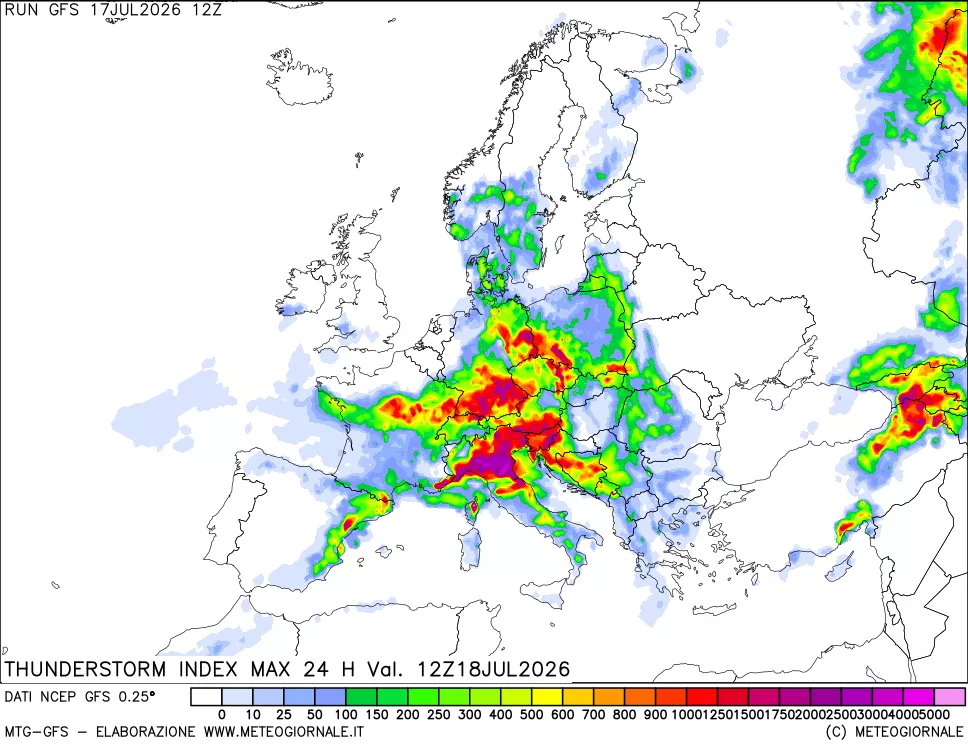 mappa TSI Max 24 ore