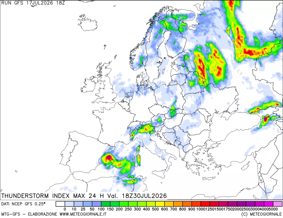 mappa TSI Max 24 ore