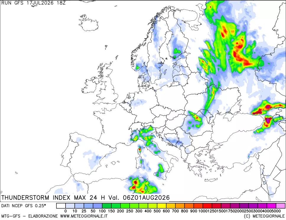 mappa TSI Max 24 ore