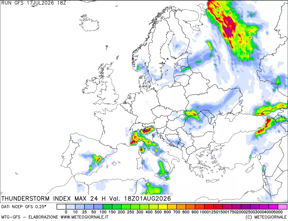 mappa TSI Max 24 ore