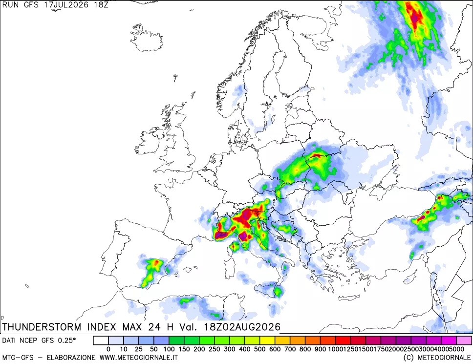 mappa TSI Max 24 ore