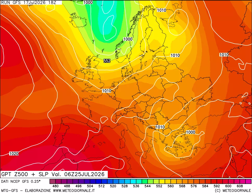 mappa 500 hPa GPT + Press SLM
