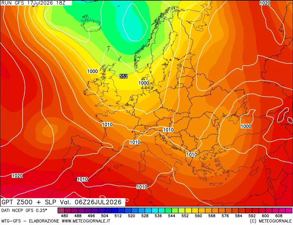 mappa 500 hPa GPT + Press SLM