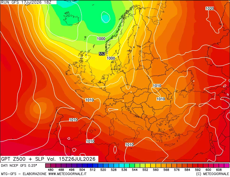 mappa 500 hPa GPT + Press SLM