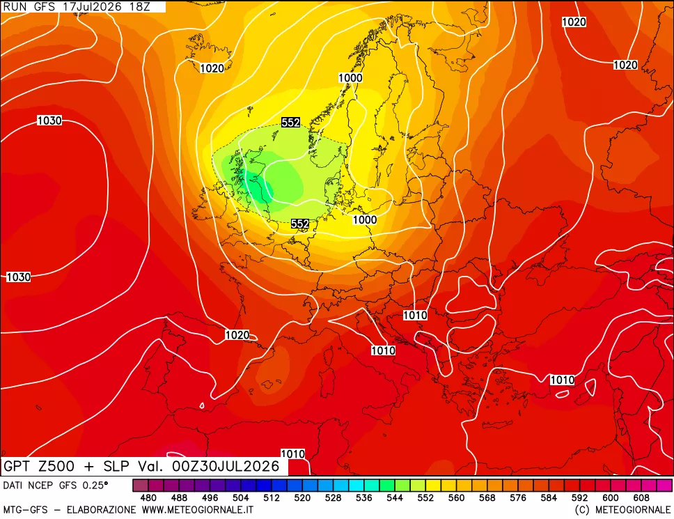 mappa 500 hPa GPT + Press SLM