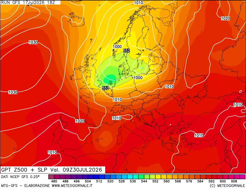 mappa 500 hPa GPT + Press SLM