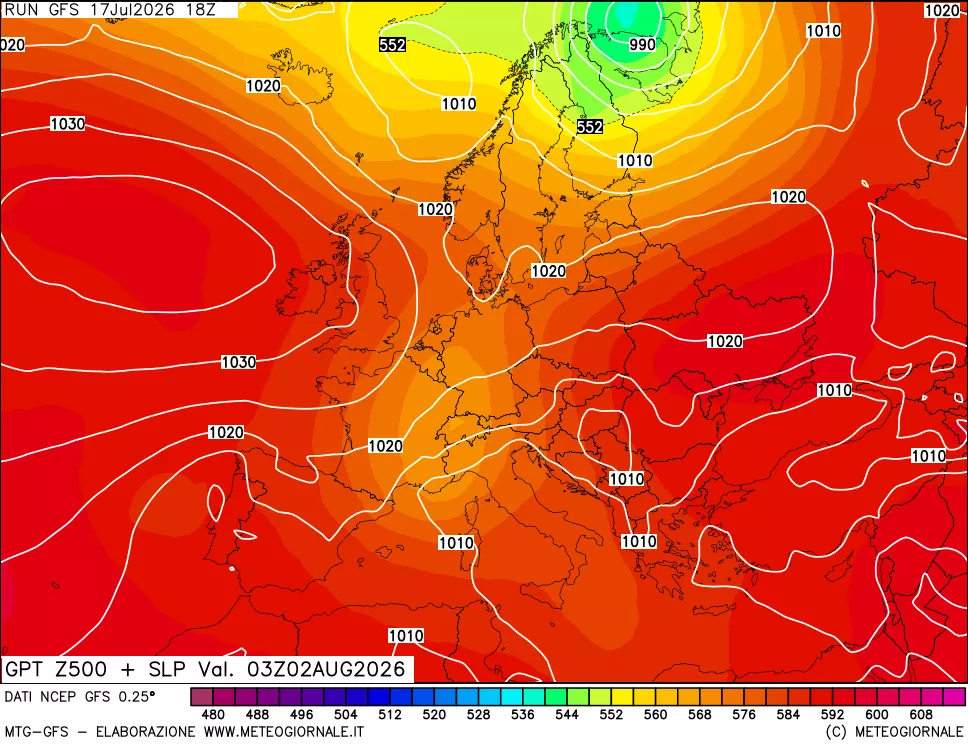 mappa 500 hPa GPT + Press SLM