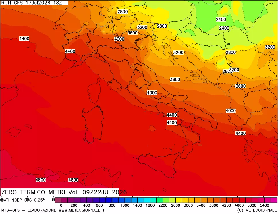 mappa Quota Zero Termico