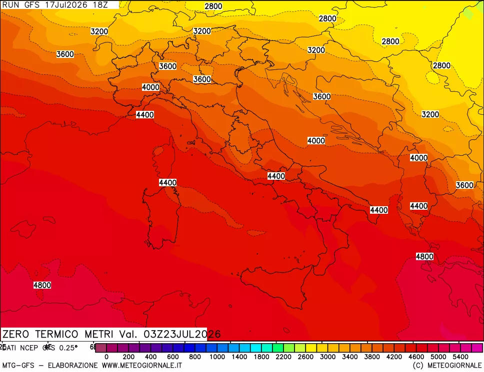 mappa Quota Zero Termico
