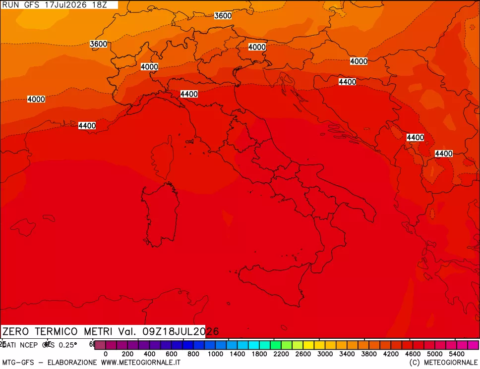 mappa Quota Zero Termico